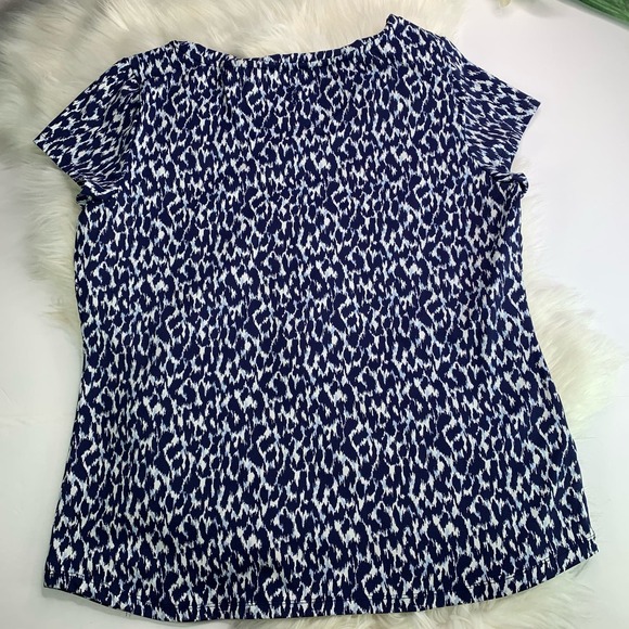 Tommy Bahama Aubrey Chic Cheetah Island zone Top Blue Summer UPF 30 Size M - Picture 4 of 14